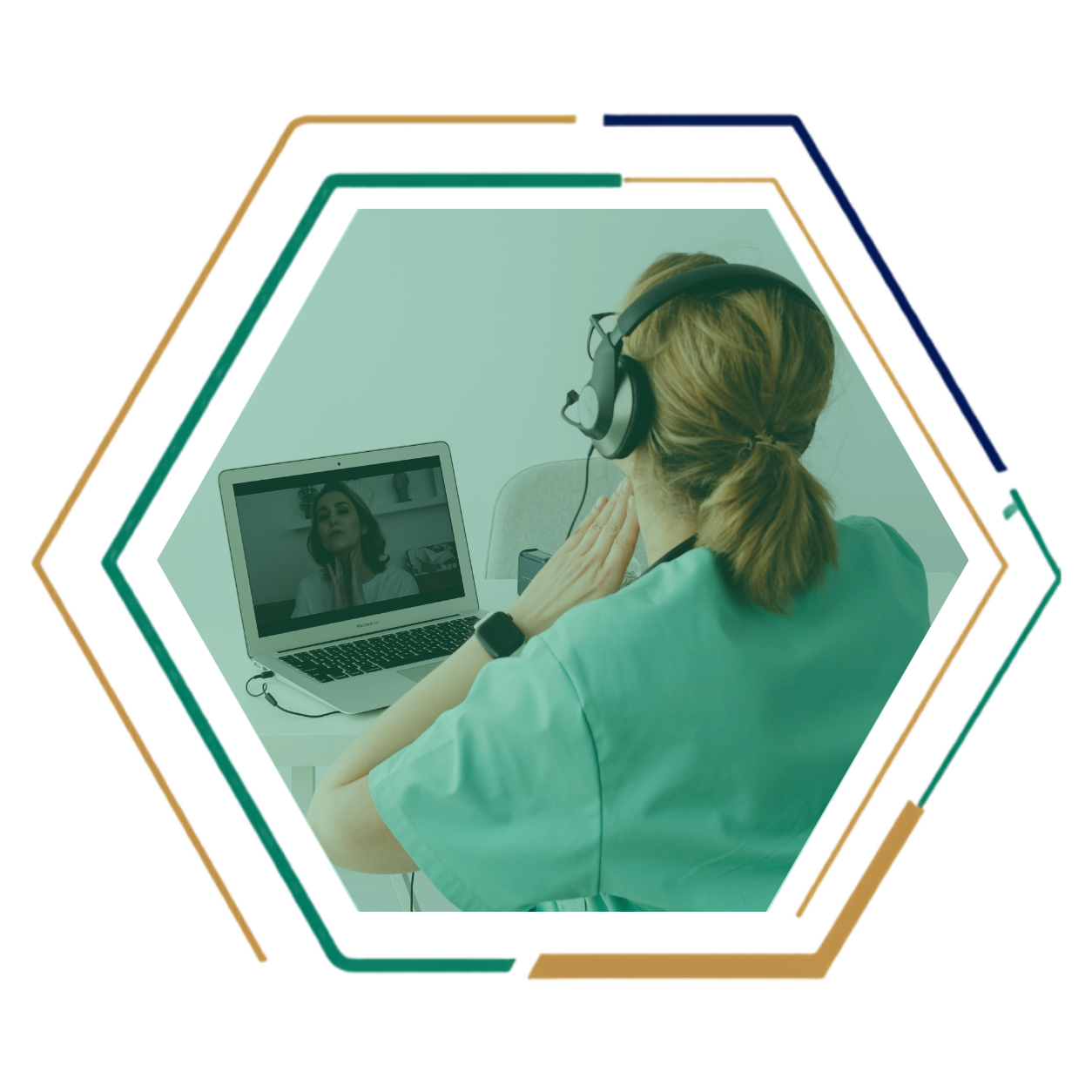 Ilustración sobre cómo es una sesión de Biodesprogramación online